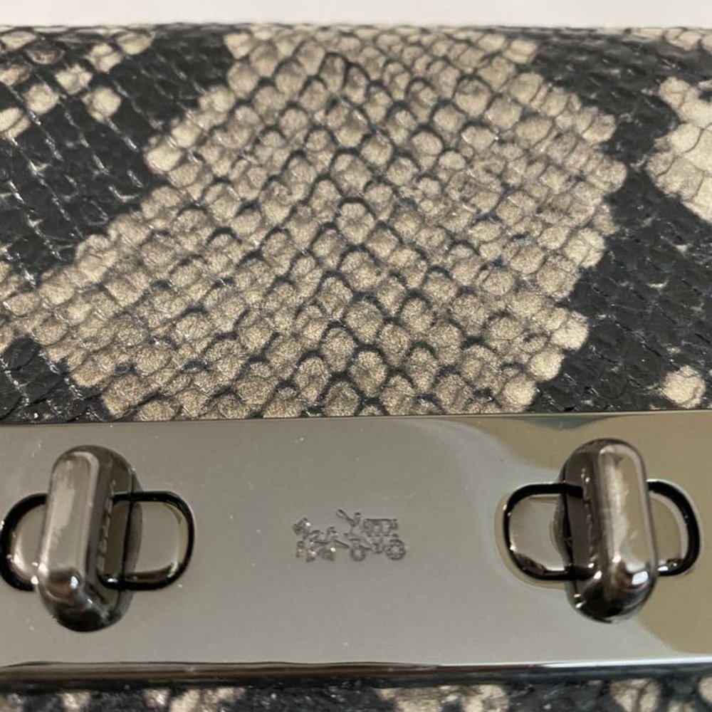 Authentic Coach Beechwood Python Embossed Leather - image 6